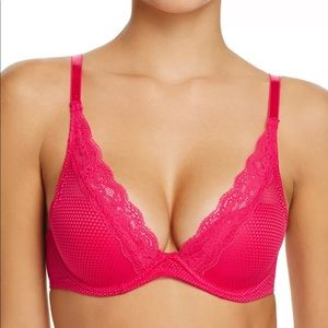 BOGO Free Passionata Brooklyn Underwire Plunge Bra 32DDD 32F